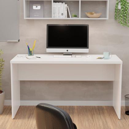 Imagem de Mesa De Escritório 1.40x60 Tampo 30mm Nogal Netmobil