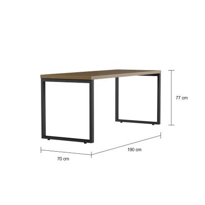 Mesa de Escritório Adare Carvalho 190 cm - Mobly Imagem de Mesa de Escritório Adare Carvalho 190 cm