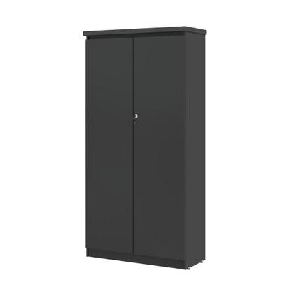Imagem de Mesa de Escritorio com Armário 2 Portas Pampulha Preto Onix