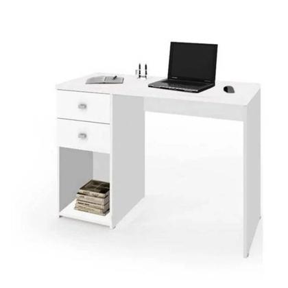 Imagem de Mesa de Escritório com Duas Gavetas para Computador Lilies Móveis