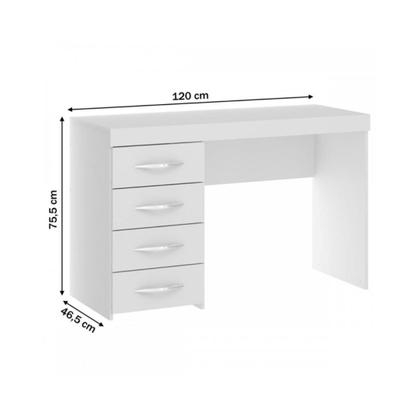 Imagem de Mesa de Escritório com Gaveteiro 4 Gavetas Soluzione