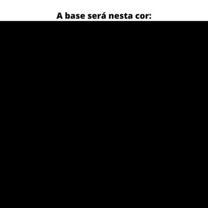 Imagem de Mesa de Escritório Complemento 90 x 45 cm Pé Painel PE25 em MDP Cor Walnut e Base Preta