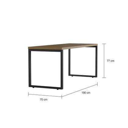 Mesa de Escritório Dingle Carvalho 190 cm - Mobly Imagem de Mesa de Escritório Dingle Carvalho 190 cm