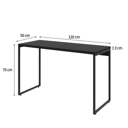 Mesa de Escritório Drake Preta 120 cm - Mobly Imagem de Mesa de Escritório Drake Preta 120 cm