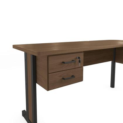 Imagem de Mesa de Escritório em L 2 Gavetas 1.70x1.50m Kappesberg