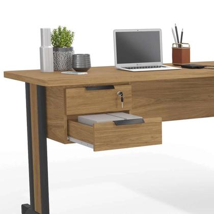 Imagem de Mesa de Escritório em L 2 Gavetas Versatil 1,70m X 1,50m Kappesberg
