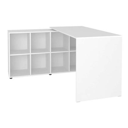 Mesa de Escritório em L Nero Branco - Mobly Imagem de Mesa de Escritório em L Nero Branco