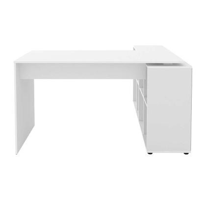 Mesa de Escritório em L Nero Branco - Mobly Imagem de Mesa de Escritório em L Nero Branco
