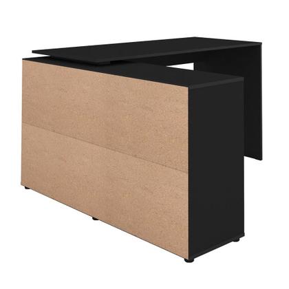 Imagem de Mesa de Escritório em L Nero Preta