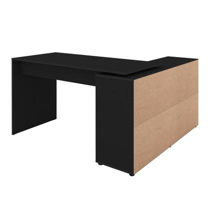 Imagem de Mesa de Escritório em L Nero Preta