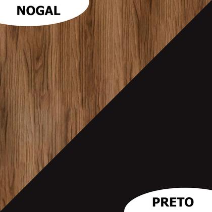Imagem de Mesa De Escritório Escrivaninha 1.40x60 Tampo 30mm Nogal