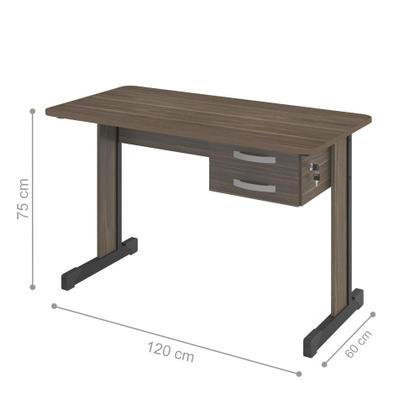 Imagem de Mesa de Escritório Escrivaninha com 2 Gavetas Boston