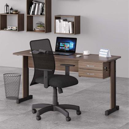 Imagem de Mesa de Escritório Escrivaninha com 2 Gavetas Boston