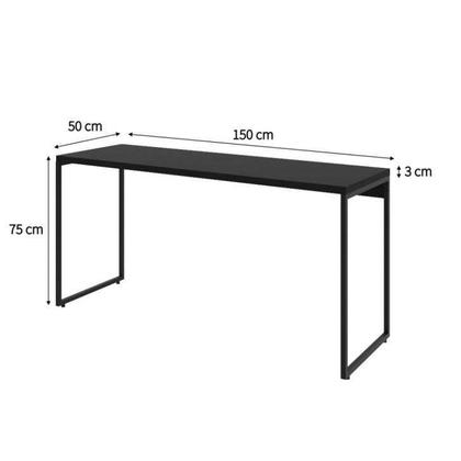 Mesa de Escritório Estelle Preta 150 cm - Mobly Imagem de Mesa de Escritório Estelle Preta 150 cm