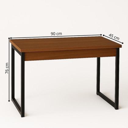 Imagem de Mesa De Escritório Estudos Notebook Computador Escrivaninha Industrial Home Office Quarto Sala