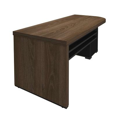 Imagem de Mesa de Escritório Executiva 4 GV Lado Esquerdo Marrom e Preta