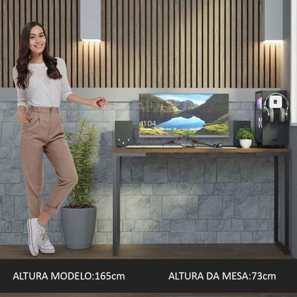 Imagem de Mesa De Escritório Industrial 120cm Rustic Madesa Rustic