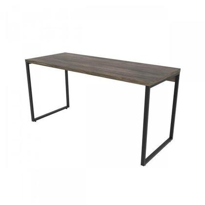 Imagem de Mesa de Escritório Industrial Kuadra 150 cm - Carvalho Dark/Preto
