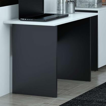 Imagem de Mesa De Escritório New City Retangular 90 cm Preto & Cinza