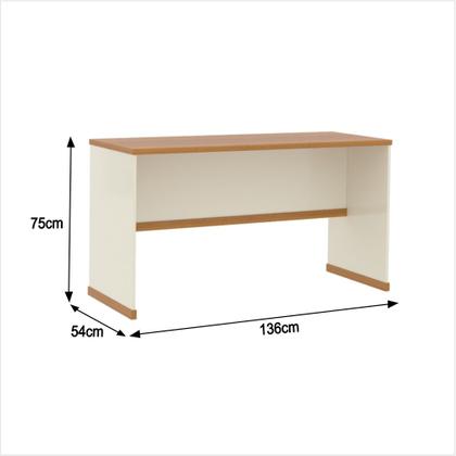 Imagem de Mesa de Escritório Office Tampo MDP 25mm Berlin - ViaNossa