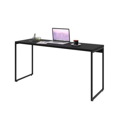 Mesa de Escritório Studio Preta 150 cm - Compace Imagem de Mesa de Escritório Studio Preta 150 cm