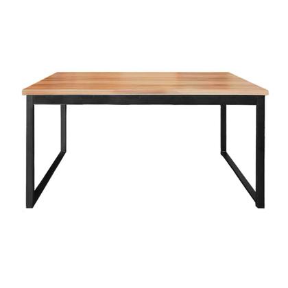 Imagem de Mesa de Escritório Tampo Grosso Resistente Mdf e Ferro 1,20m Canela/preto