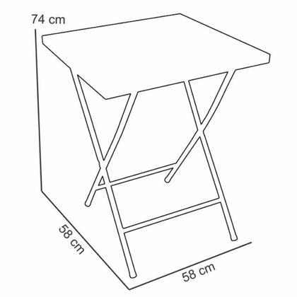 Imagem de Mesa de Ferro Açomix Dobrável