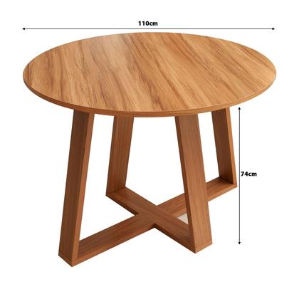 Imagem de Mesa de Jantar 1,10m x 1,10m Redonda para Sala de Jantar Dalla Costa 100% MDF