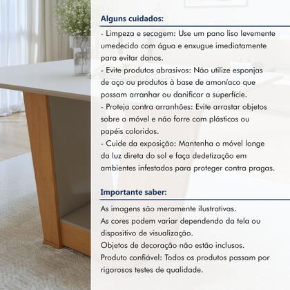 Imagem de Mesa de Jantar 120x80cm Tampo MDF Apogeu