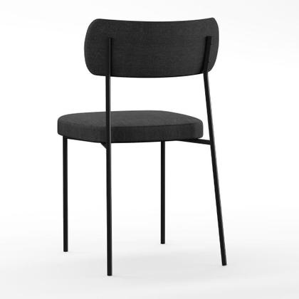 Imagem de Mesa De Jantar 160cm Off White Com 6 Cadeiras Grafite