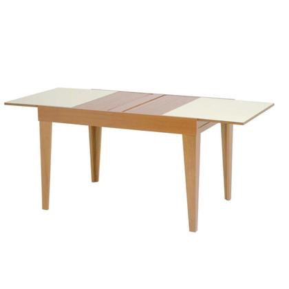 Imagem de Mesa de Jantar 4 a 6 Lugares Retangular Extensível Tampo de Vidro/MDF Paris