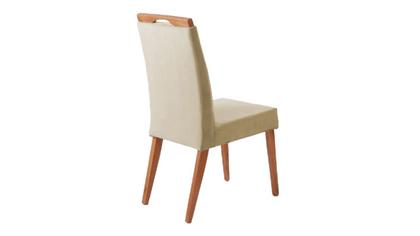 Imagem de Mesa de jantar + 4 cadeiras Milão Tampo Redondo 120 cm bege