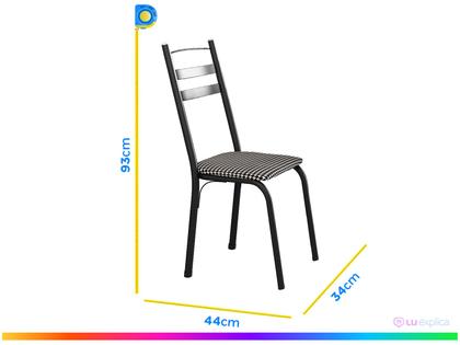 Imagem de Mesa de Jantar 4 Cadeiras Redonda Artefamol América Capri