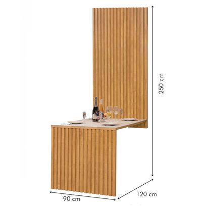 Imagem de Mesa de Jantar 4 Lugares Bella Arizona com Vidro Ripado Cinamomo/Off White/Boucle Gelo - Cel Móveis