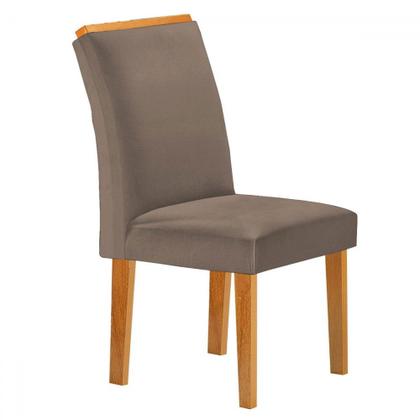 Imagem de Mesa de Jantar 4 Lugares Lorena Luisa Cinamomo/Bege Escuro - Cel Móveis