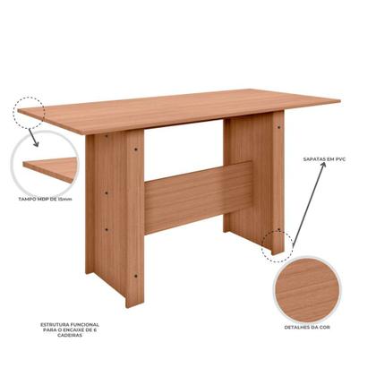 Imagem de Mesa de Jantar 4 Lugares Milano Poliman Móveis