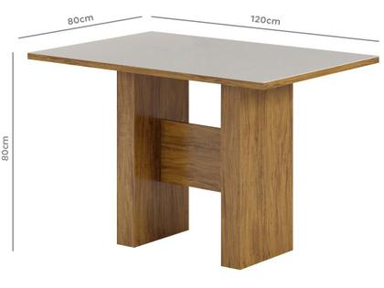 Imagem de Mesa de Jantar 4 Lugares Retangular