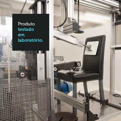 Imagem de Mesa de Jantar 4 Lugares Tampo de Vidro Aline Madesa - Rustic/Preto