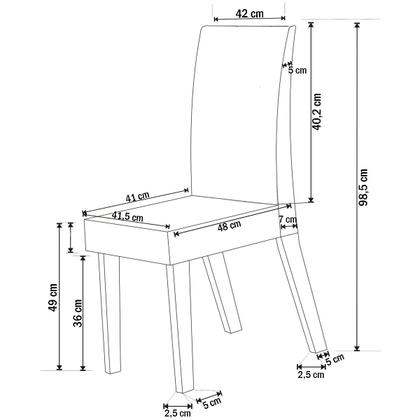 Imagem de Mesa de Jantar 4 Lugares Velma Seda/Nude/Off White - Pnr Móveis