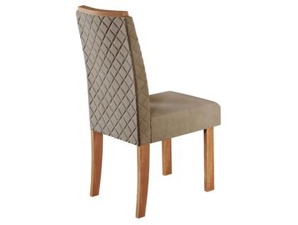 Imagem de Mesa de Jantar 6 Cadeiras 6 Lugares Retangular Mel e Off White Sonetto Móveis Cris