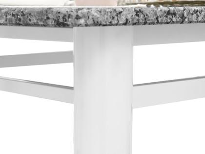 Imagem de Mesa de Jantar 6 Cadeiras Retangular Aço Tampo Granito Poeme Ciplafe