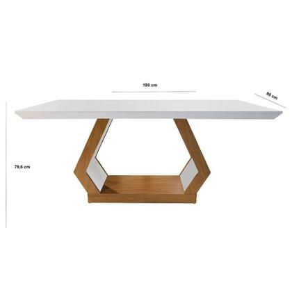Imagem de Mesa De Jantar 6 Cadeiras Retangular Alvorada Londrina Linho