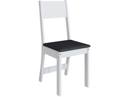 Imagem de Mesa de Jantar 6 Cadeiras Retangular Branca Indekes Luiza