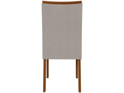 Imagem de Mesa de Jantar 6 Cadeiras Retangular Frassino e Off White Tampo de MDF Apogeu Móveis Lopas