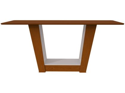 Imagem de Mesa de Jantar 6 Cadeiras Retangular Frassino e Off White Tampo de MDF Apogeu Móveis Lopas