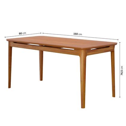Imagem de Mesa de Jantar 6 Lugares 160cm Miriti CabeCasa MadeiraOriginals