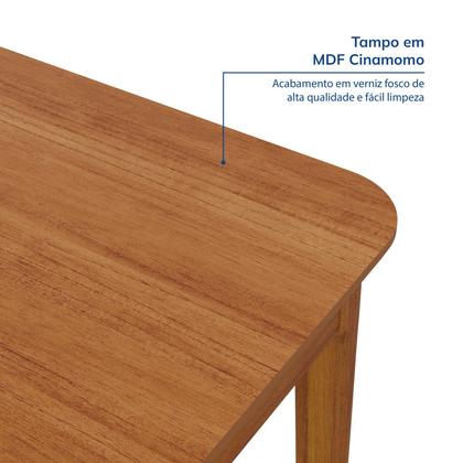 Imagem de Mesa de Jantar 6 Lugares 160cm Miriti CabeCasa MadeiraOriginals