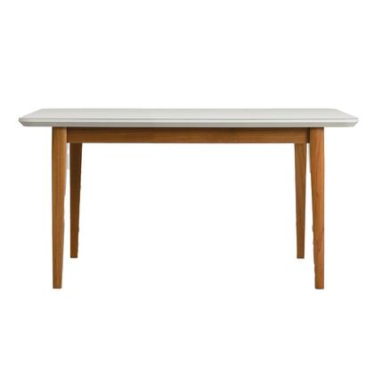 Imagem de Mesa de Jantar 6 Lugares 180cm com Tampo MDF e Vidro Tangará CabeCasa MadeiraOriginals