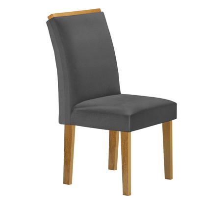 Imagem de Mesa de Jantar 6 Lugares Celeste Luisa com Vidro Off White/Cinamomo/Cinza - Cel Móveis