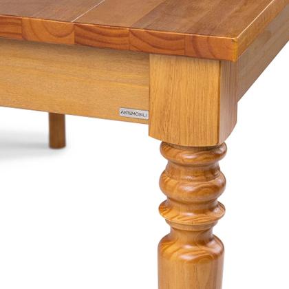 Imagem de Mesa de Jantar 6 Lugares Madeira Maciça 160cm Amarílis Artemobili